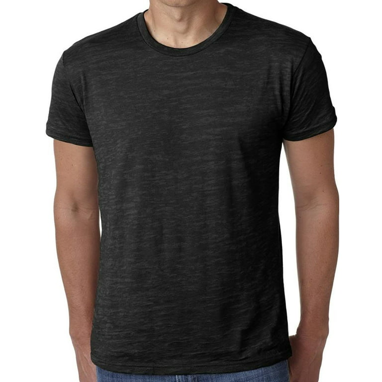Men's Lightweight Burnout Yoga Tee Shirt - Black