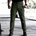 thumbnail image 1 of Men's Lightweight Cargo Pants Multi-Pocket Straight Leg Stretch Outdoor Work Trousers, 1 of 9