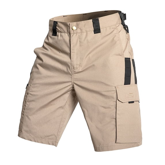 Men’s Lightweight Cargo Shorts with Multiple Pockets Durable Ripstop Fabric Relaxed Fit for Outdoor Activities Work