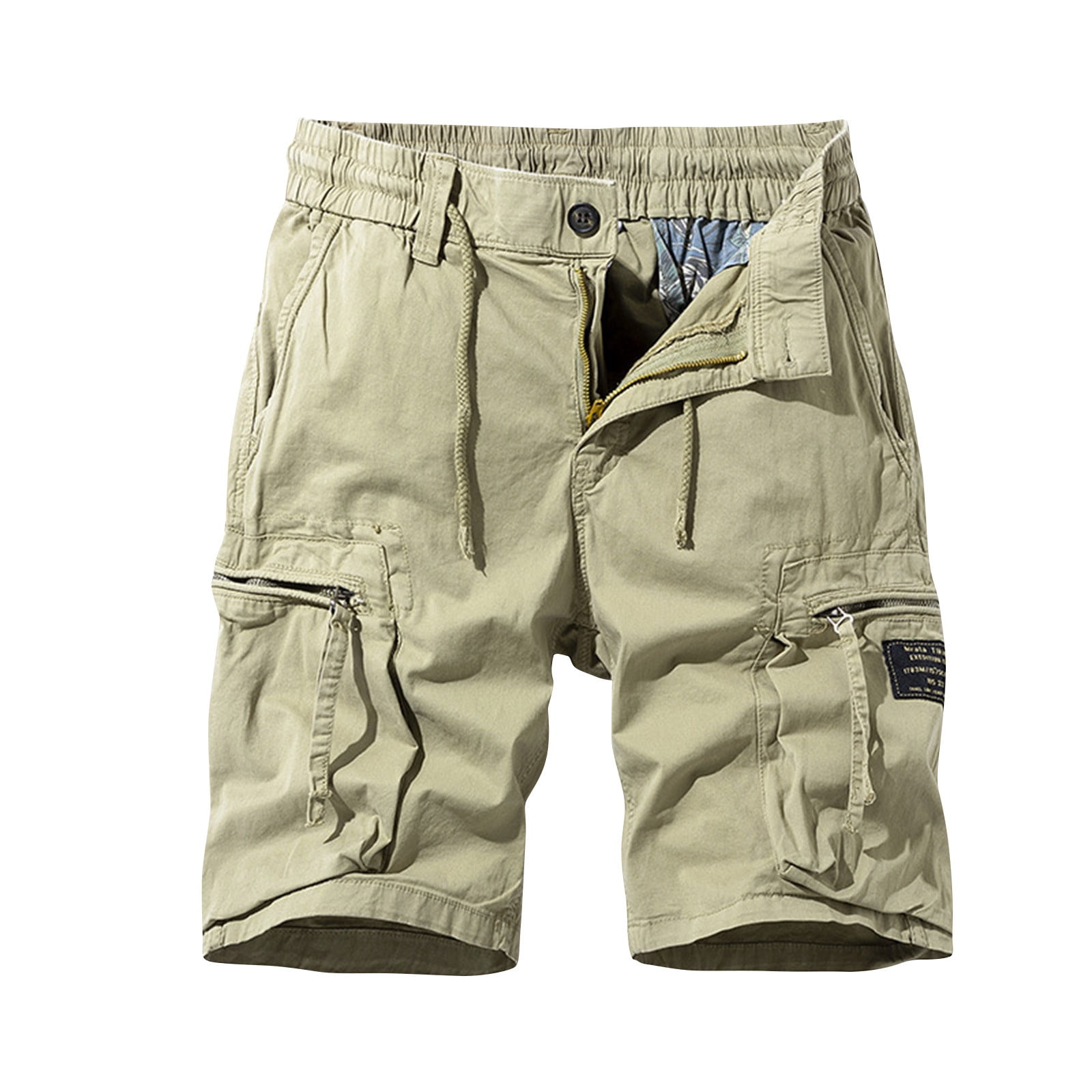 Men's Lightweight Cargo Shorts with Pockets Cotton Shorts for Men