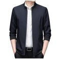 thumbnail image 1 of Men's Lightweight Casual Jacket Autumn Fashion Thin Comfortable Outdoor Blouse Coat with Pockets, 1 of 2