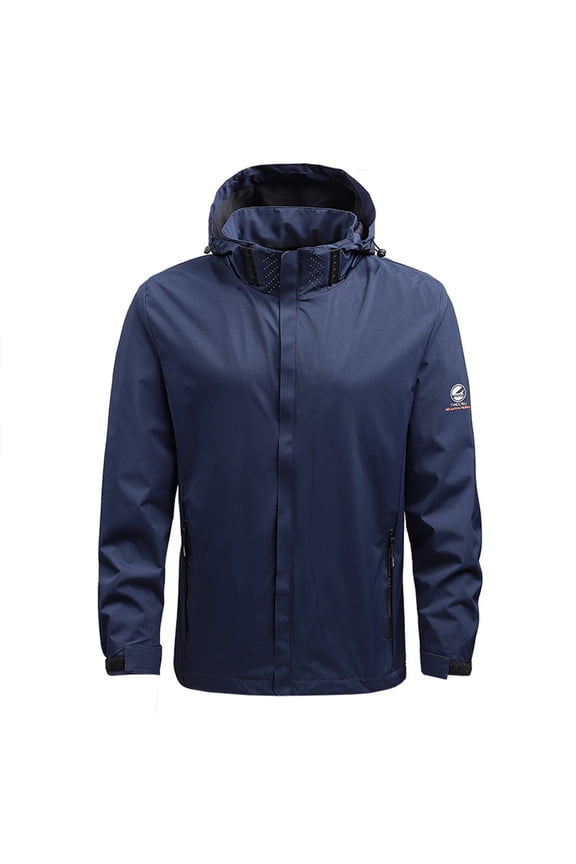 Men's Lightweight Casual Jacket Autumn Winter Baseball Flying Coat with Zipper Pockets Stylish Outerwear for Sports Daily Wear