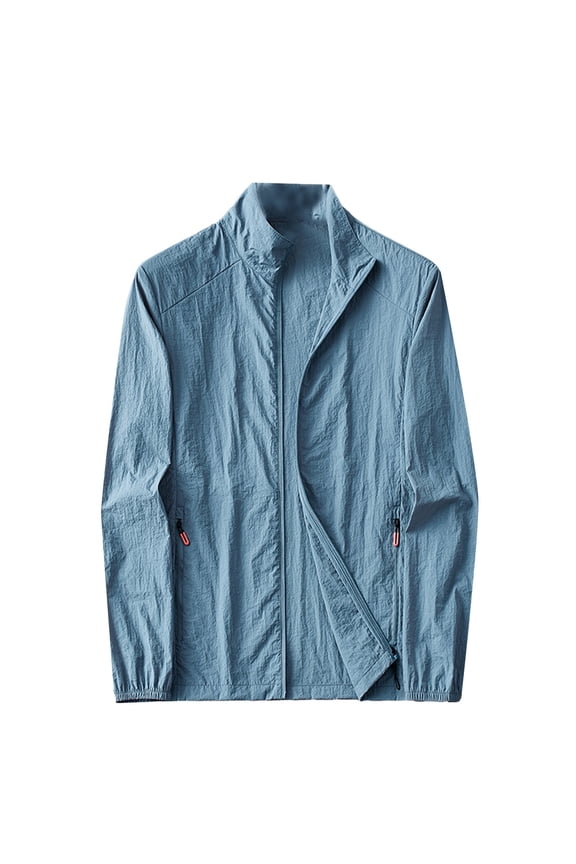 Men's Lightweight Casual Jacket Loose Fit Outdoor Daily Wear Spring Summer Fall Windbreaker Non Stretch Machine Washable Comfortable Outerwear