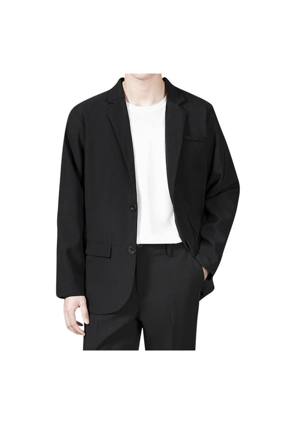 Men's Lightweight Casual Knit Blazers Stretch Sport Coats Two Buttons Regular Fit Business Suit Blazer Jackets Top