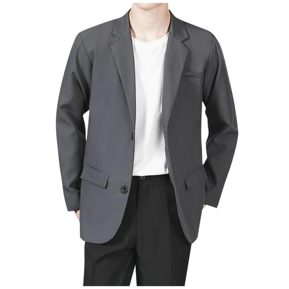 Men's Lightweight Casual Knit Blazers Stretch Sport Coats Two Buttons Regular Fit Business Suit Blazer Jackets Top