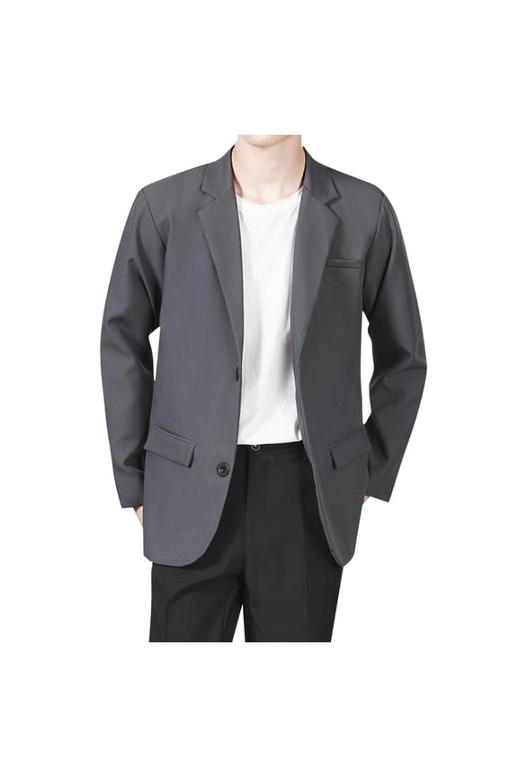 Men's Lightweight Casual Knit Blazers Stretch Sport Coats Two Buttons Regular Fit Business Suit Blazer Jackets Top