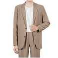 thumbnail image 1 of Men's Lightweight Casual Knit Blazers Stretch Sport Coats Two Buttons Regular Fit Business Suit Blazer Jackets Top, 1 of 7