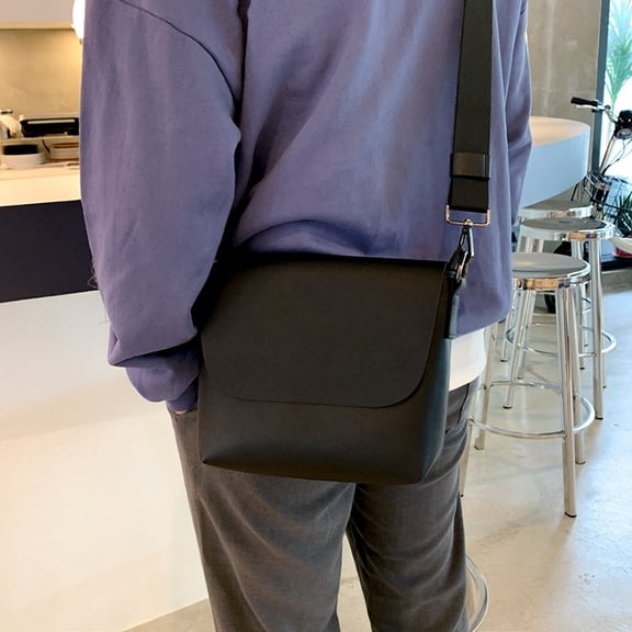 Men's Lightweight Casual Messenger Bag,Black