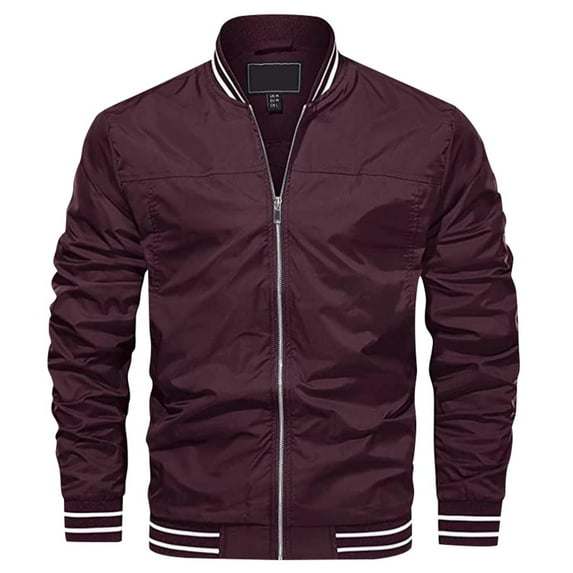 Men's Lightweight Casual Zippered Jacket Everyday Wear Loose Fit Stylish Outerwear For Autumn Winter Seasons
