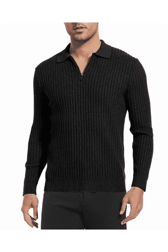 Men's Lightweight Cotton Sweater - Stretch, Modern Fit for Casual & Active Wear