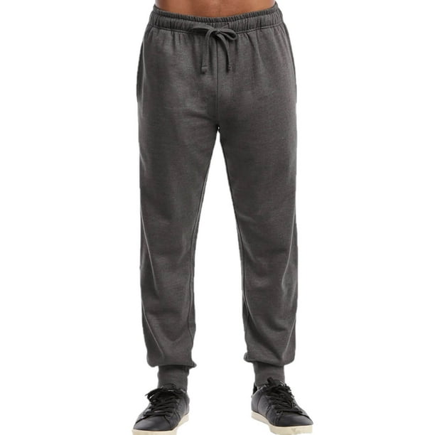 Men's Lightweight Fleece Joggers Pants with Pockets, Active