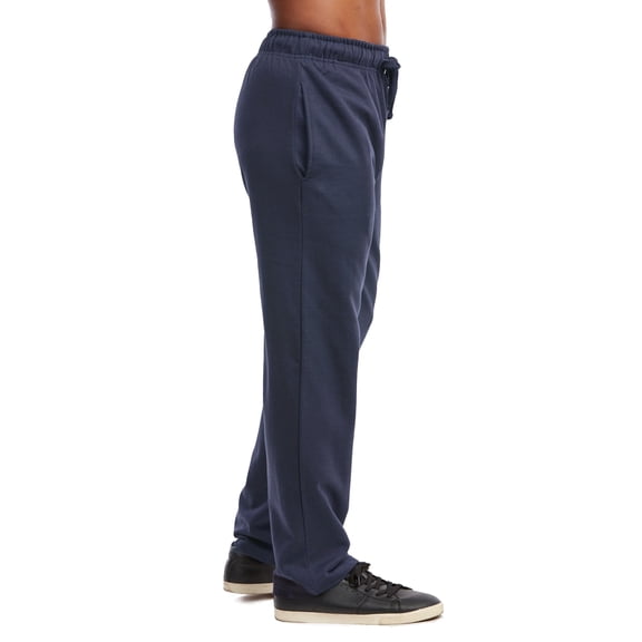 Men's Lightweight Fleece Sweatpants (S, Navy)