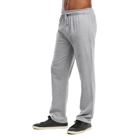 Men's Lightweight Fleece Sweatpants (XL, Heather Grey)