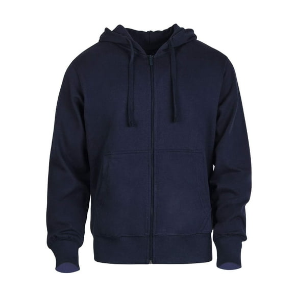 Men's Cotton Blend Lightweight Fleece Zip Up Hoodie Sweatshirt 3XL, Navy