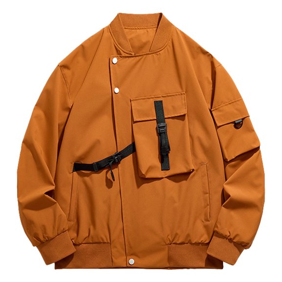 Men's Lightweight Flight Jacket Windbreaker Full Zip Casual Outerwear for Everyday Comfort