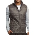 thumbnail image 1 of Men's Lightweight Full Zip Puffer Vest, Grey M, 1 Count, 1 Pack, 1 of 4
