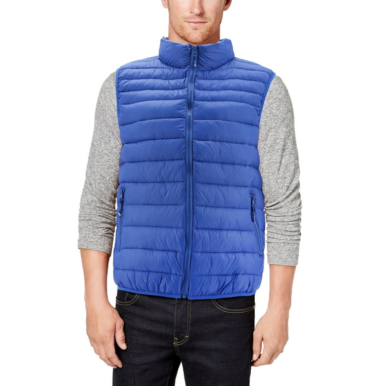 Blue vest shops jacket