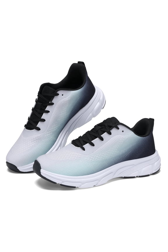 Men's Lightweight Gradient Knit Sneakers, Stylish Breathable Athletic Shoes (Casual and versatile)
