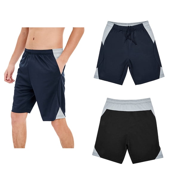 Men's Lightweight Gym Shorts, Bodybuilding Quick Dry Running Athletic Workout Shorts with Pockets and Adjustable Waist