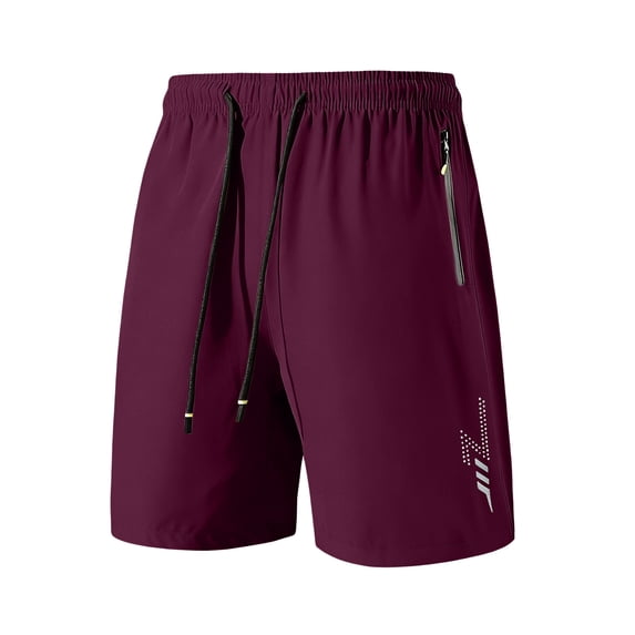 Men's Summer Athletic Short Quick-Dry Workout Shorts Elastic Drawstring Loose Fit Lightweight Gym Shorts Dark Blue 2XL