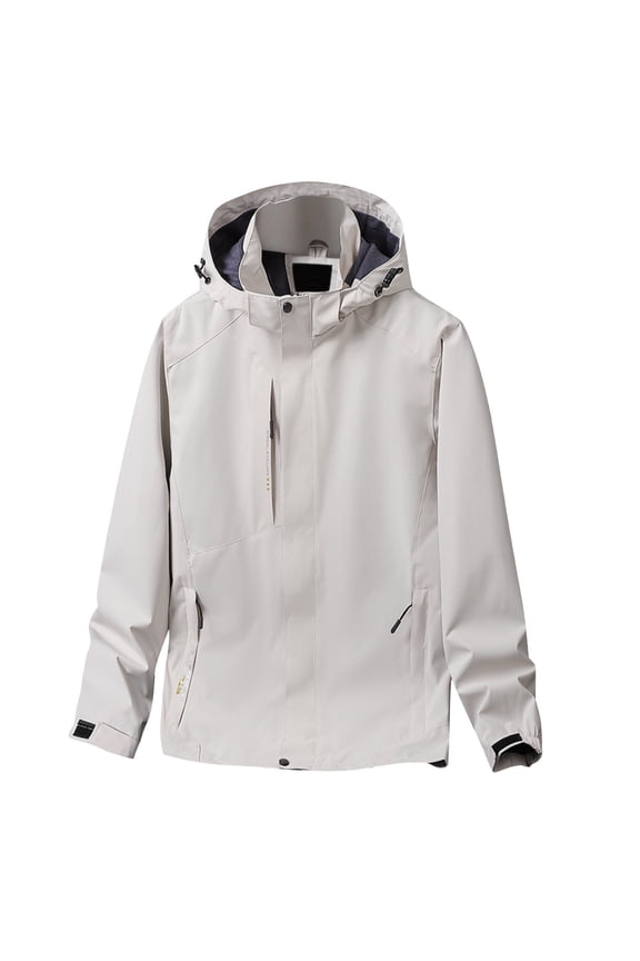 Men's Lightweight Hooded Casual Jacket Autumn Breathable Flight Suit Coat for Outdoor Comfort