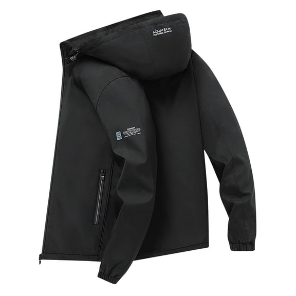 Men's Lightweight Hooded Jacket Breathable Outdoor Sport Coat Casual Comfortable Windproof