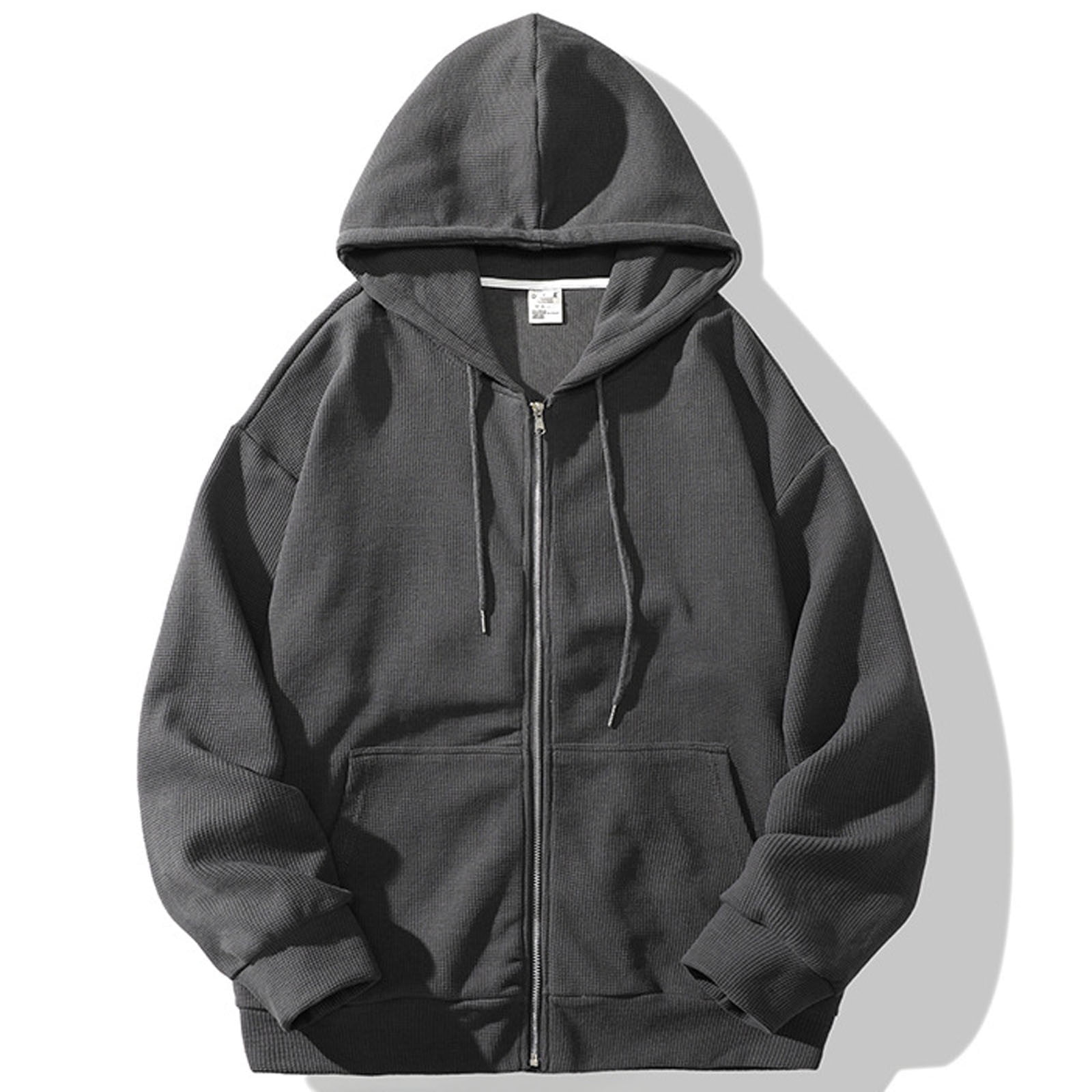 Men's Lightweight Hoodie Full-Zip Hooded Sweatshirt Fashion Casual