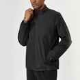 thumbnail image 1 of Men's Lightweight Jacket Zip Up Casual Windbreaker Spring and Autumn Outdoor Sportswear with Pockets Black M, 1 of 7