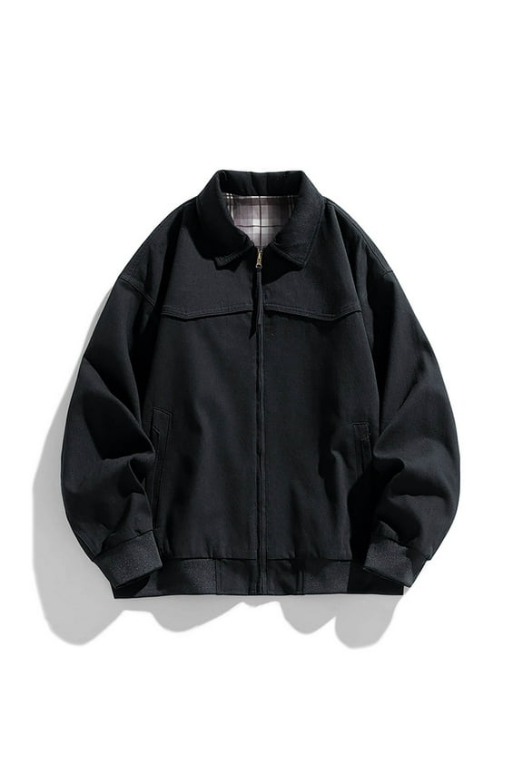 Men's Lightweight Jackets Casual Windbreaker Stylish Light Fall Winter Golf Work Dress Business Outerwear Plaid Lined Bomber Coats Tops Up to 65% off Clear!Clearance!!!