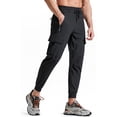 thumbnail image 1 of MASKERT Men's Hiking Pants-Quick Dry Hiking Pants Track Running Workout Athletic Travel Casual Outdoor Black（Size XS-XXXL）, 1 of 9