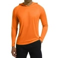 thumbnail image 1 of Men’s Lightweight Long Sleeve Hooded Athletic Shirt, Moisture-Wicking Performance Pullover, Casual Workout Top, 1 of 5