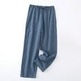 thumbnail image 1 of Men's Lightweight Loose-Fit Pajama Pants for Home and Lounge with Drawstring Waist and Pockets, 1 of 9