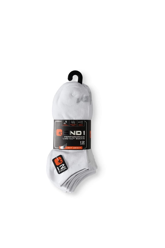Men's Lightweight Low Cut Performance Socks, 12-Pack