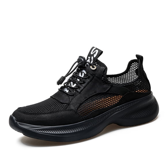 Men's Lightweight Mesh Casual Sneakers, No Tie Slip On Walking Shoes, Comfortable Anti-slip Athletic Shoes for Men