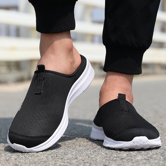 Men's Lightweight Mesh Slip-On Clogs Casual Breathable Walking Shoes