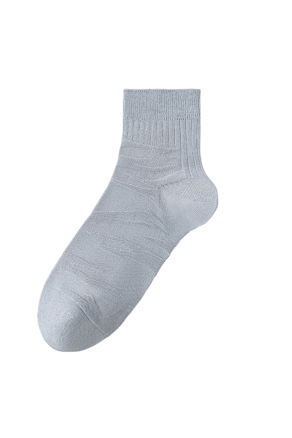 Men's Lightweight Mid-Calf Athletic Socks Breathable Moisture Wicking Odor Control Seamless Toe Running Socks for Gym Training Daily Wear