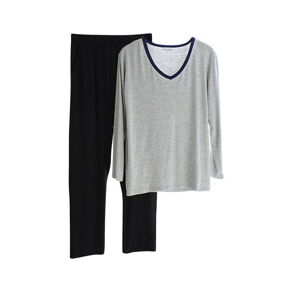 Men's Lightweight Modal Casual Pajamas Set Loungewear Pjs and Trousers Sleepwear