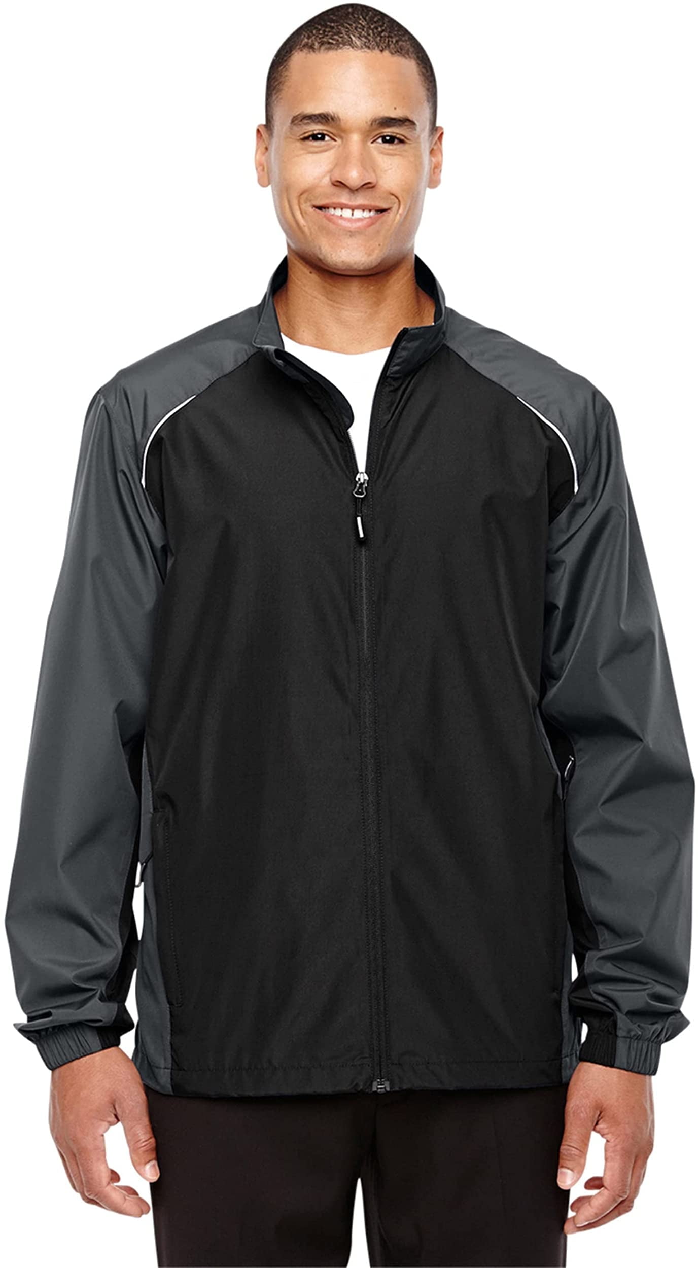 メンズウェア RUFFLOG STRETCH NYLON WIND BREAKER BLACK AFC Men's Nylon Windbreaker Jacket Regular & Big & Tall L to