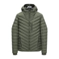 thumbnail image 1 of Men’s Lightweight Packable Hooded Jacket – Water Resistant Travel Puffer, 1 of 5