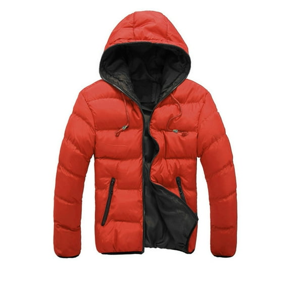 Men's Lightweight Packable Puffer Jacket with Hood Warm Puffy Winter Jacket Coat Insulated for Ski Hiking Travel Fashion Solid 2024