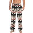 thumbnail image 1 of Men's Lightweight Pajama Bottoms Abstract Ribbon Pattern Stretch Elastic Waist Side Pockets Spring Fall, 1 of 7