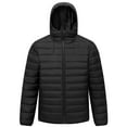 thumbnail image 1 of Men’s Lightweight Puffer Hooded Jacket Water Resistant Full Zip Insulated Warm Winter Coats, 1 of 8