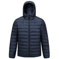 thumbnail image 1 of Men’s Lightweight Puffer Hooded Jacket Water Resistant Full Zip Insulated Warm Winter Coats, 1 of 8