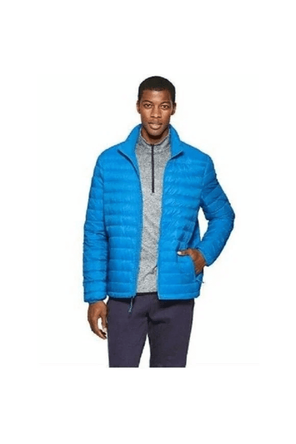 Men's Lightweight Puffer Jacket ~ (Elevation Blue, XLarge)