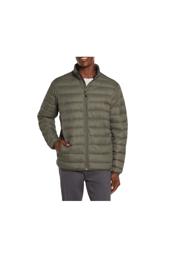 Men's Lightweight Puffer Jacket -(Green, XXLarge)