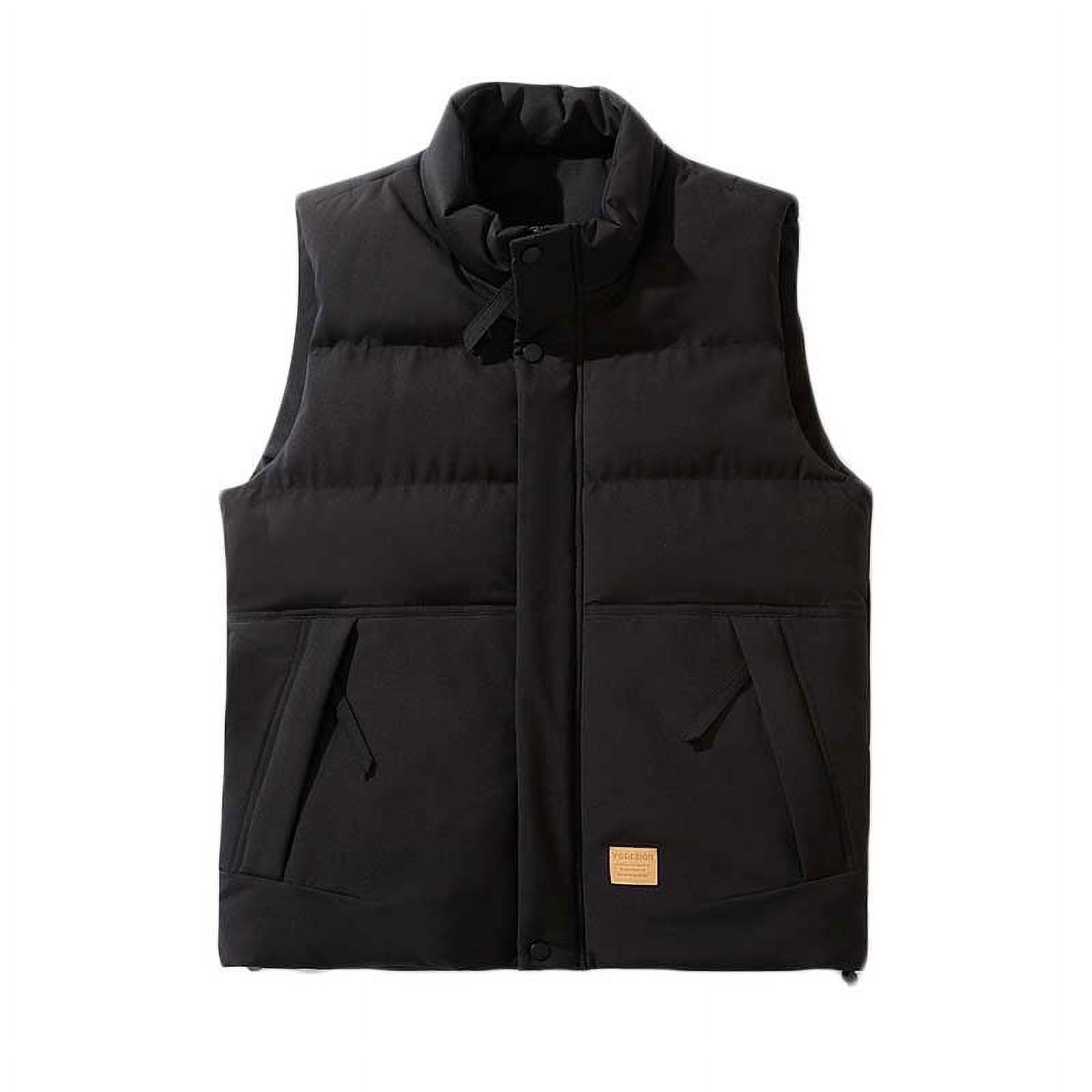 Men's Lightweight Puffer Vest Jacket Sleeveless Zipper Thick Warm