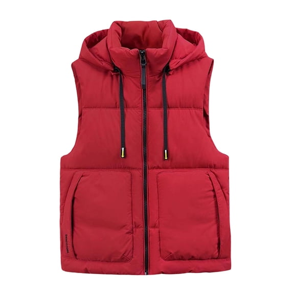 Men's Lightweight Puffer Vest Quilted Sleeveless Jacket Full-Zip Insulated Outerwear with Pockets