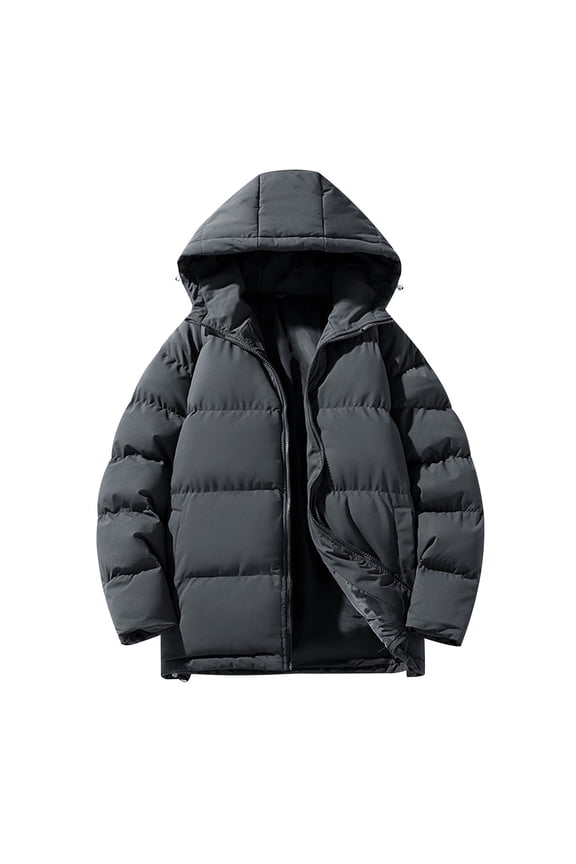 Men's Lightweight Puffer Winter Jacket Insulated Puffy Coat for Snow Ski Hiking Travel