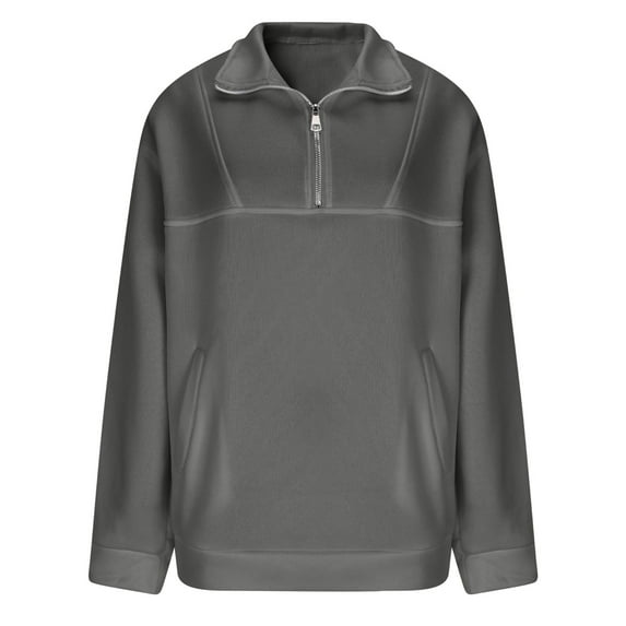 Men's Lightweight Quarter Zip Pullover Stand Collar Slim Fit Athletic Sweatshirt For Streetwear And Daily Comfort Oversized Pullover Long Sleeve Crewneck Casual Tops