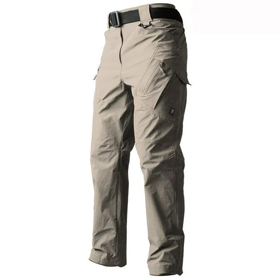 Men's Lightweight Quick-Dry Stretch Cargo Pants with Multi Pockets